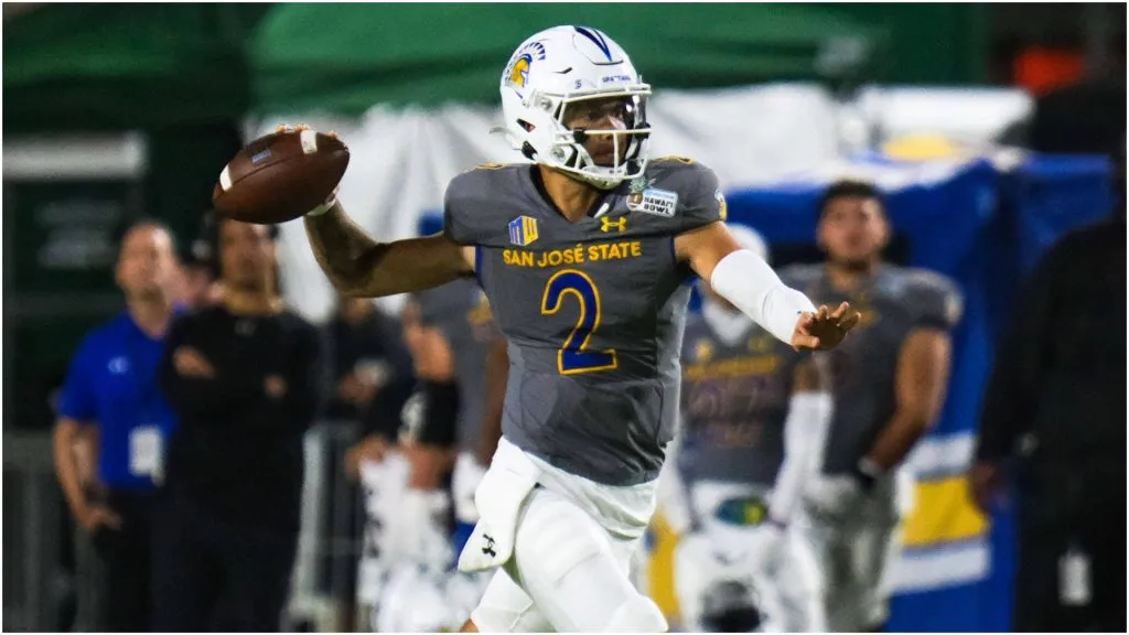San Jose State Spartans quarterback Chevan Cordeiro – IMAGO / Newscom World