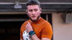 Clemson vs Texas Dec 21 Dec 21, 2024.Quinn Ewers 3 of the Texas Longhorns during warmups before the game vs the Clemson Tigers in the first round of the playoffs at DKR-Memorial Stadium.