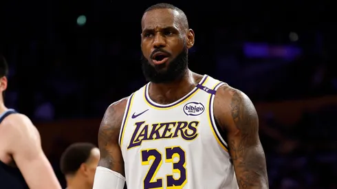 LeBron James #23 of the Los Angeles Lakers.