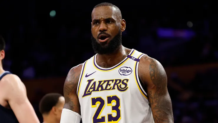 LeBron James #23 of the Los Angeles Lakers.