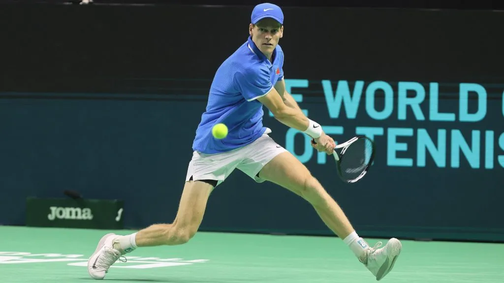 Jannik Sinner secured the title with a hard-fought win over Tallon Griekspoor making good the first point won by Matteo Berrettini on November 24, 2024. (Source: IMAGO / CordonPress)