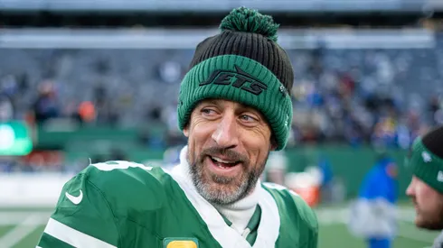 Aaron Rodgers, quarterback for the New York Jets