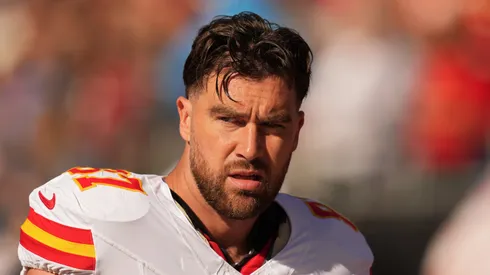 Travis Kelce tight end of the Kansas City Chiefs