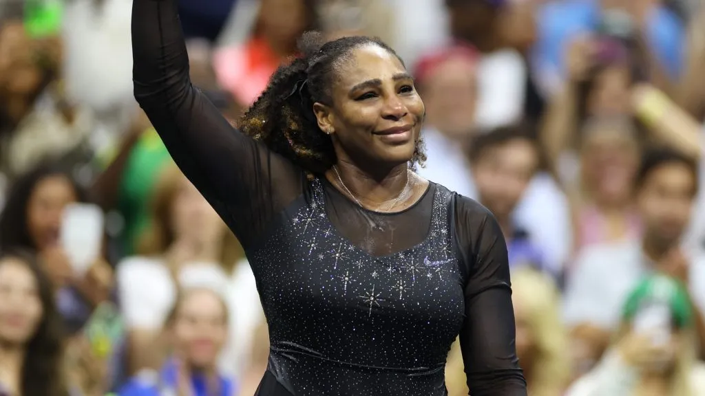 Serena Williams of the United States thanks the fans after being defeated by Ajla Tomlijanovic of Australia during their Women’s Singles Third Round match on Day Five of the 2022 US Open. (Source: Al Bello/Getty Images)
