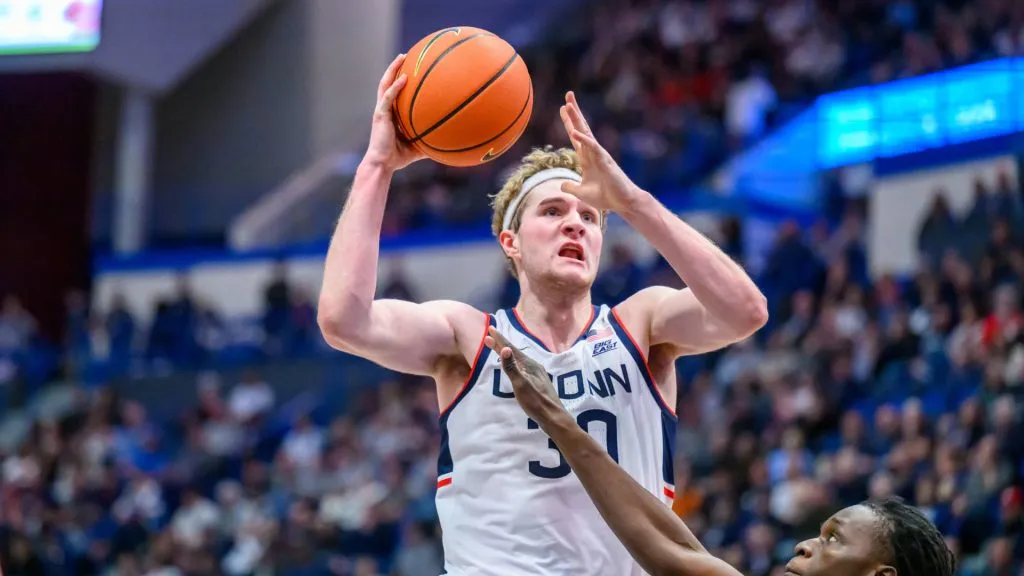 LIAM MCNEELEY F 30 OF THE UCONN HUSKIES during NCAA, College League, USA Basketball game between New Hampshire Wildcats at UConn Huskies