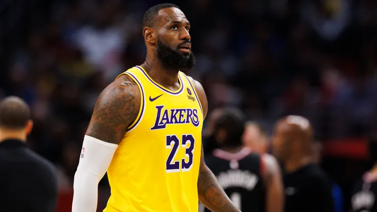 LeBron James during a game against the LA Clippers