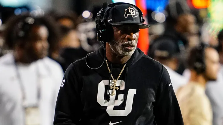 North Dakota State vs Colorado AUG 29 August 29, 2024: Colorado Buffaloes head coach Deion Sanders patrols the sideline in the second half of the football game between Colorado and North Dakota State in Boulder, CO. Derek Regensburger CSM.