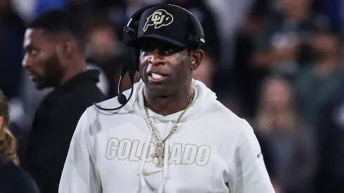 Deion Sanders, coach for the Colorado Buffaloes