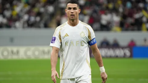 Cristiano Ronaldo of Al Nassr in the AFC Elite Champions League match between Al Gharafa vs Al Nassr