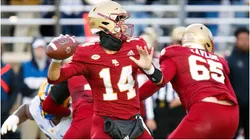 Boston College quarterback Grayson James