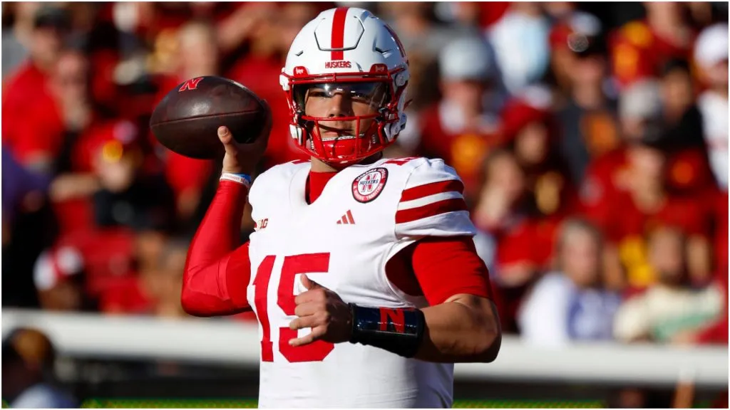 Nebraska Cornhuskers quarterback Dylan Raiola – IMAGO / Newscom World