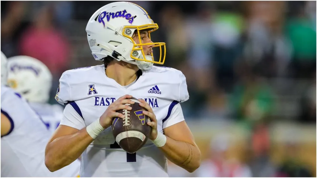 East Carolina Pirates quarterback Katin Houser – IMAGO / Newscom World
