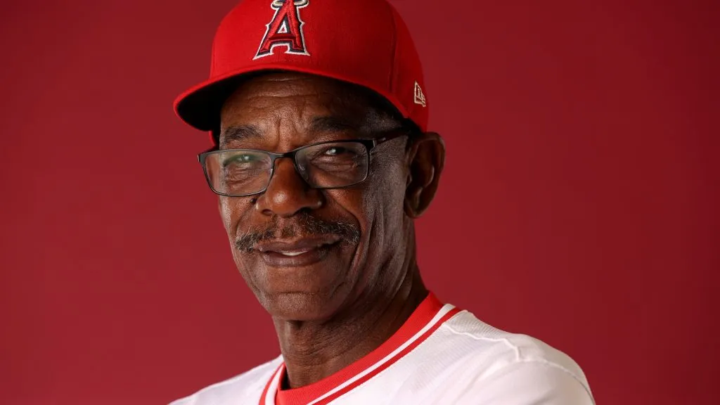 Manager Ron Washington #37 of the Los Angeles Angels poses for a portrait during photo day at Tempe Diablo Stadium on February 21, 2024. (Source: Steph Chambers/Getty Images)
