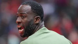 Draymond Green 23 of the Golden State Warriors looks on during the first half against the Chicago Bulls at the United Center on January 12, 2024 in Chicago, Illinois.