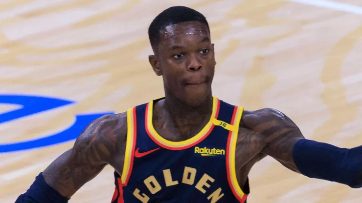 Dennis Schroder 71 of the Golden State Warriors passes the ball during their regular season NBA, Basketball Herren, USA game against the Los Angeles Clippers on Friday December 27, 2024 at Intuit Dome in Inglewood, California.