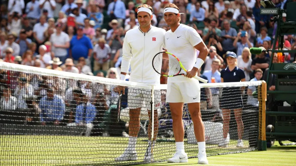 Rafael Nadal during his semi final round match against Roger Federer at the 2019 Wimbledon Championships. (IMAGO / ABACAPRESS)