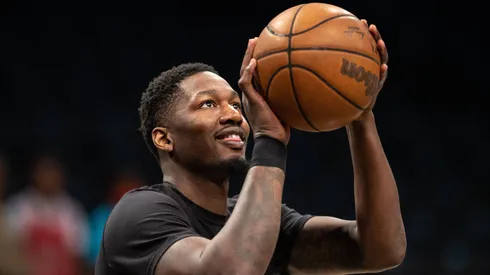 Brooklyn, New York City, NY, April, 22, 2023, Philadelphia 76ers vs Brooklyn Nets, NBA, Basketball Herren, USA Playoffs Round 1, Game 4, Season 2022-23, at the Barclays Center, Brooklyn Nets forward Dorian Finney-Smith (28), Brooklyn, New York City