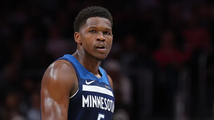 Anthony Edwards #5 of the Minnesota Timberwolves
