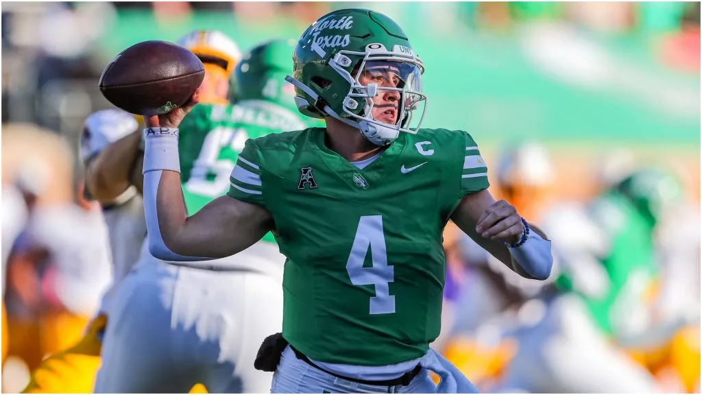 North Texas Mean Green quarterback Chandler Morris – IMAGO / Newscom World