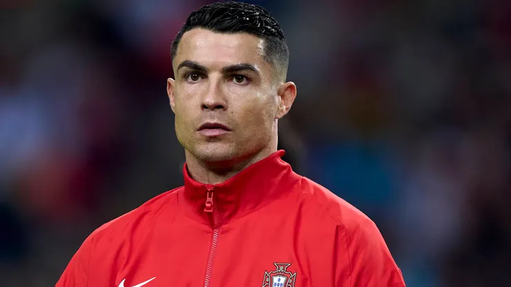 Cristiano Ronaldo looks on before the UEFA Nations League match between Portugal and Poland.