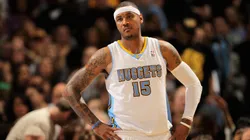 Carmelo Anthony playing for the Denver Nuggets.
