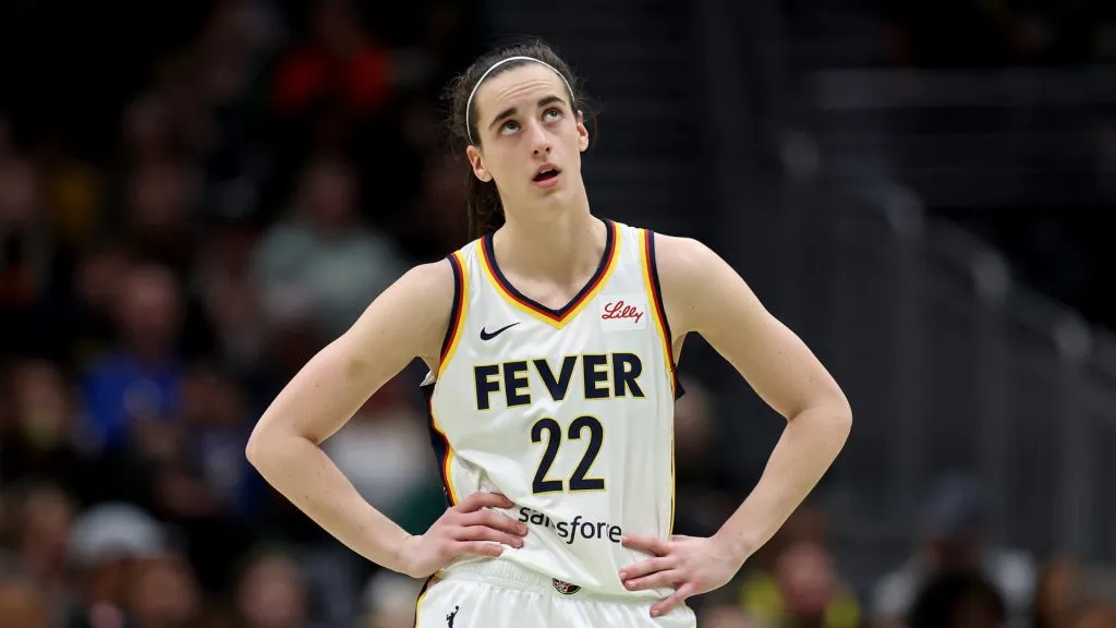 Caitlin Clark revealed that she struggled during her first months in the WNBA (teph Chambers/Getty Images)