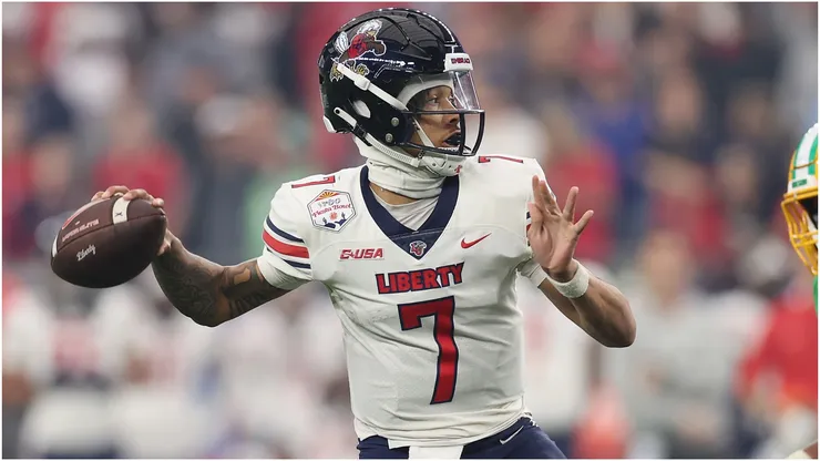 Quarterback Kaidon Salter of the Liberty Flames