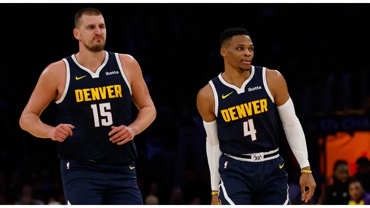 Nuggets' stars Nikola Jokic and Russell Westbrook.