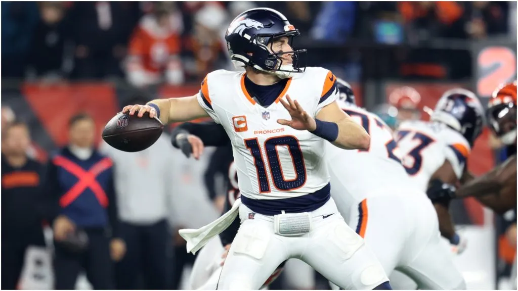 Bo Nix of the Denver Broncos – Andy Lyons/Getty Images