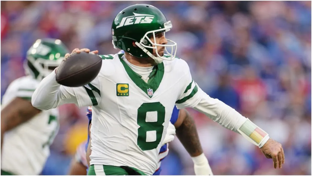 Aaron Rodgers of the New York Jets – Bryan M. Bennett/Getty Images