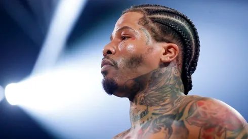 WBA lightweight champion Gervonta Davis waits for the start of his his title defense against Frank Martin