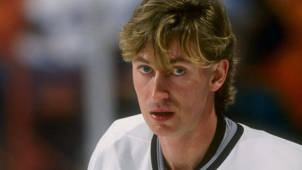 Center Wayne Gretzky of the Los Angeles Kings in 1990. (Source: Getty Images)