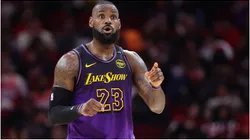 LeBron James of the Los Angeles Lakers
