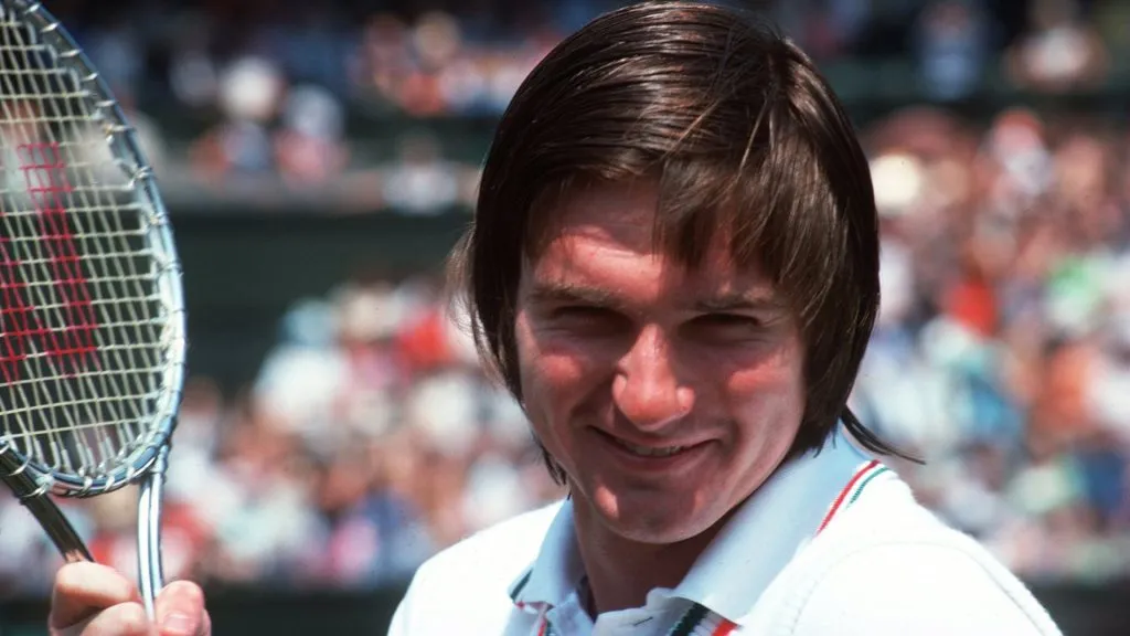 A portrait showing Jimmy Connors of the United States during the Wimbledon tournament. (Source: Tony Duffy/Getty Images)