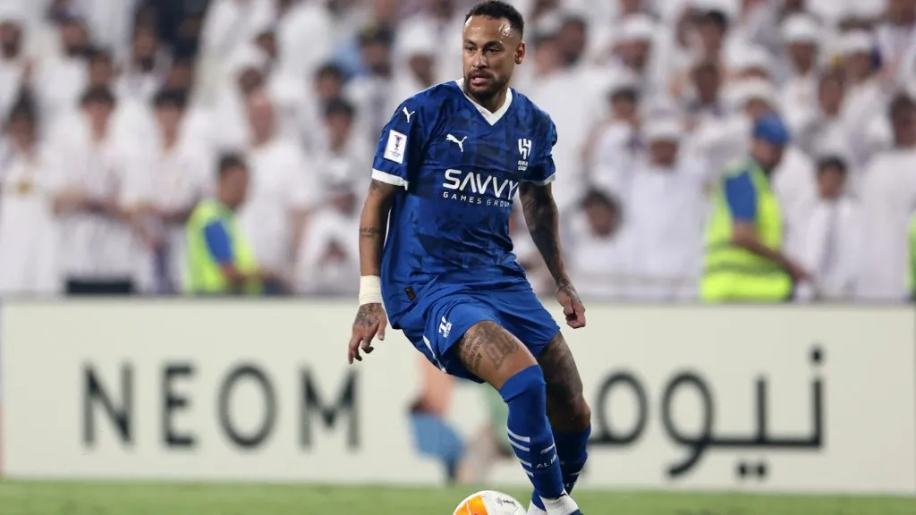 Neymar of Al Hilal controls the ball during the AFC Champions League Elite match between Al Ain and Al-Hilal. (Francois Nel/Getty Images)