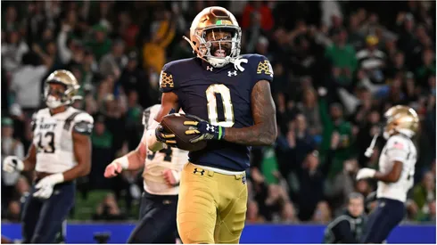 Deion Colzie of the Notre Dame Fighting Irish