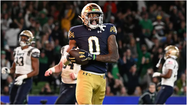 Deion Colzie of the Notre Dame Fighting Irish