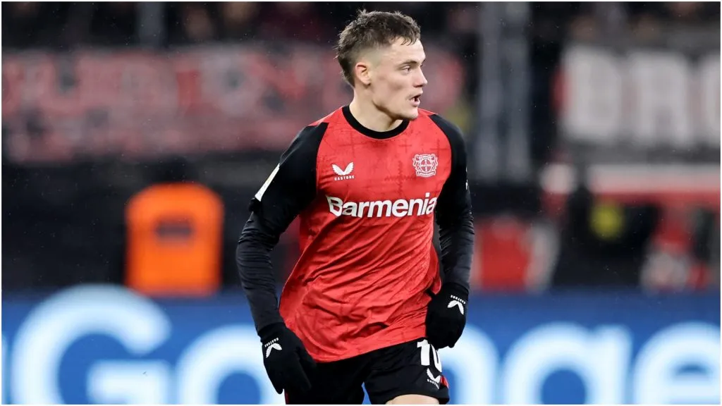 Florian Wirtz of Leverkusen – Christof Koepsel/Getty Images