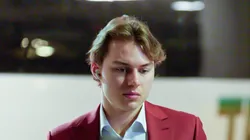 Connor Bedard #98 of the Chicago Blackhawks walks to the dressing room prior to their NHL game against the Vancouver Canucks at Rogers Arena on November 16, 2024 in Vancouver, British Columbia, Canada.