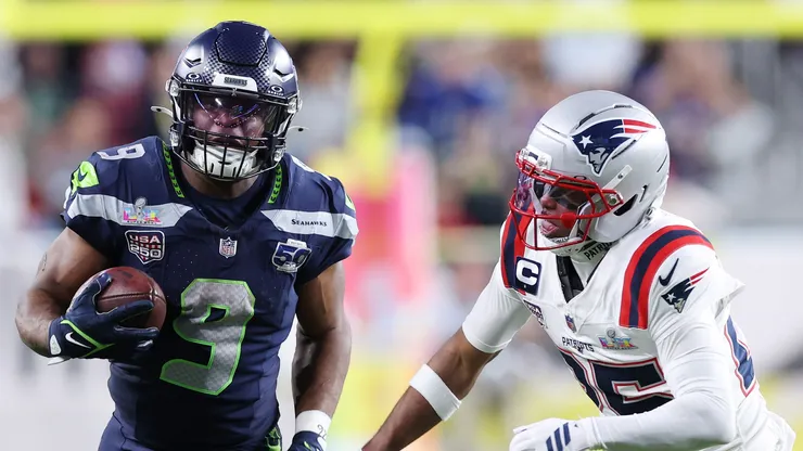 Seahawks RB Kenneth Walker III during Super Bowl LX.