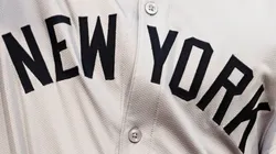 A close-up of Jazz Chisholm Jr.'s #13 jersey of the New York Yankees as he waves to fans before their game against the Boston Red Sox at Fenway Park on July 28, 2024, in Boston, Massachusetts.