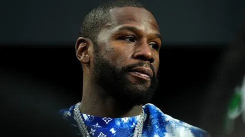 Floyd Mayweather attends a game between the Kansas City Chiefs and Las Vegas Raiders at Allegiant Stadium on January 07, 2023 in Las Vegas, Nevada.