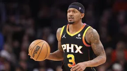 Bradley Beal #3 of the Phoenix Suns during the NBA game vs. the Kings at Footprint Center on January 16, 2024 in Phoenix, Arizona.
