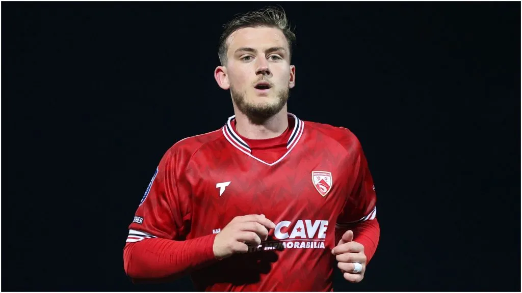 Charlie Brown of Morecambe ā Lewis Storey/Getty Images