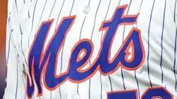 A close-up of Sean Manaea #59 jersey of the New York Mets.