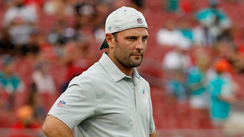 Wes Welker, former wide receivers coach for the Dolphins