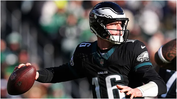 Tanner McKee of the Philadelphia Eagles
