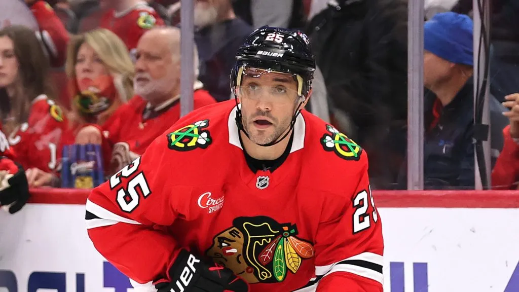 Alec Martinez with the Chicago Blackhawks