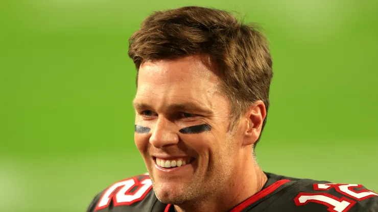 Tom Brady #12 of the Tampa Bay Buccaneers looks on prior to facing the Los Angeles Rams at Raymond James Stadium on November 23, 2020 in Tampa, Florida.
