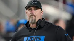 Head coach Dan Campbell of the Detroit Lions looks on during the first quarter against the San Francisco 49ers at Levi's Stadium on December 30, 2024 in Santa Clara, California.